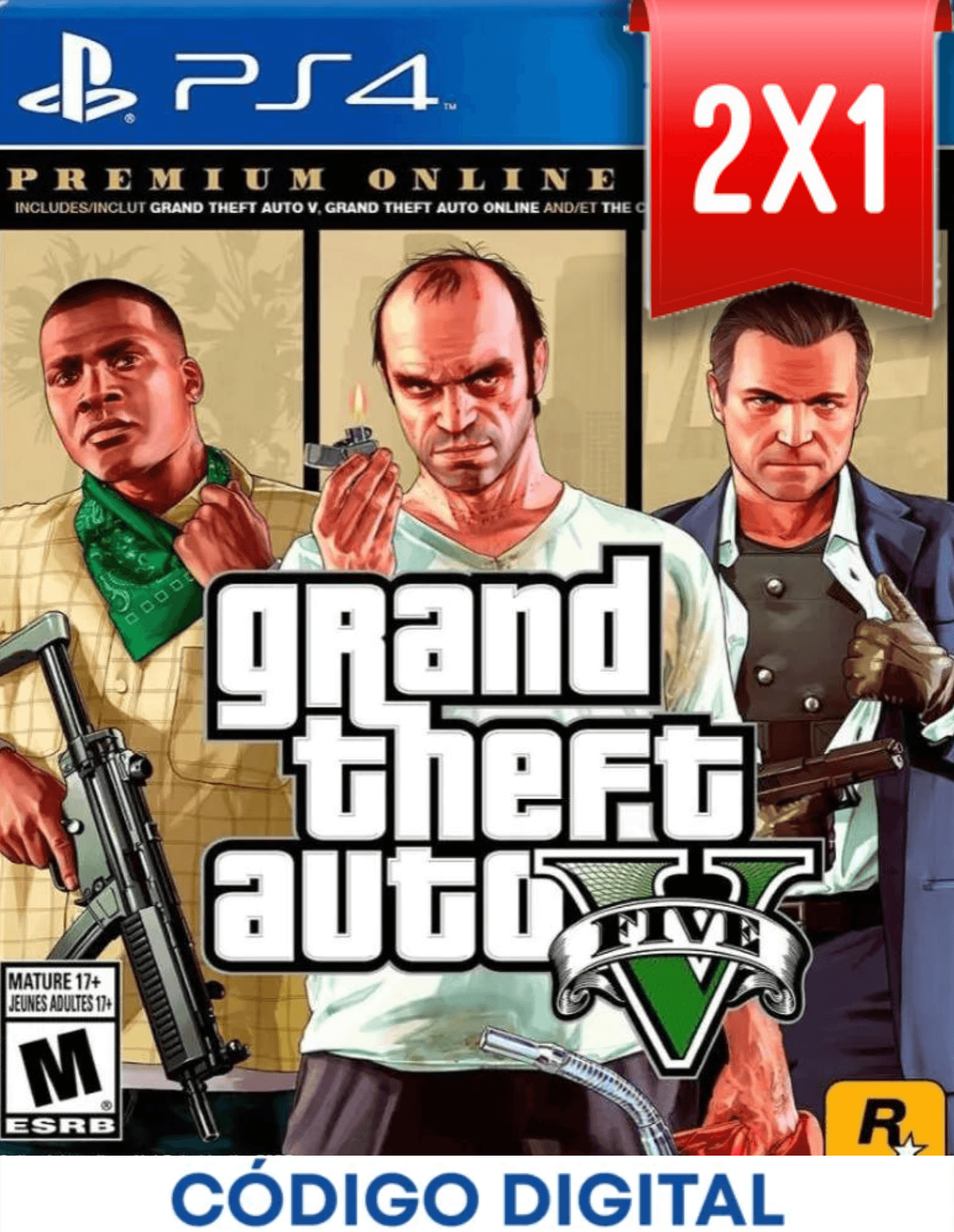 Grand Theft Auto V PS4 [Codigo Digital]