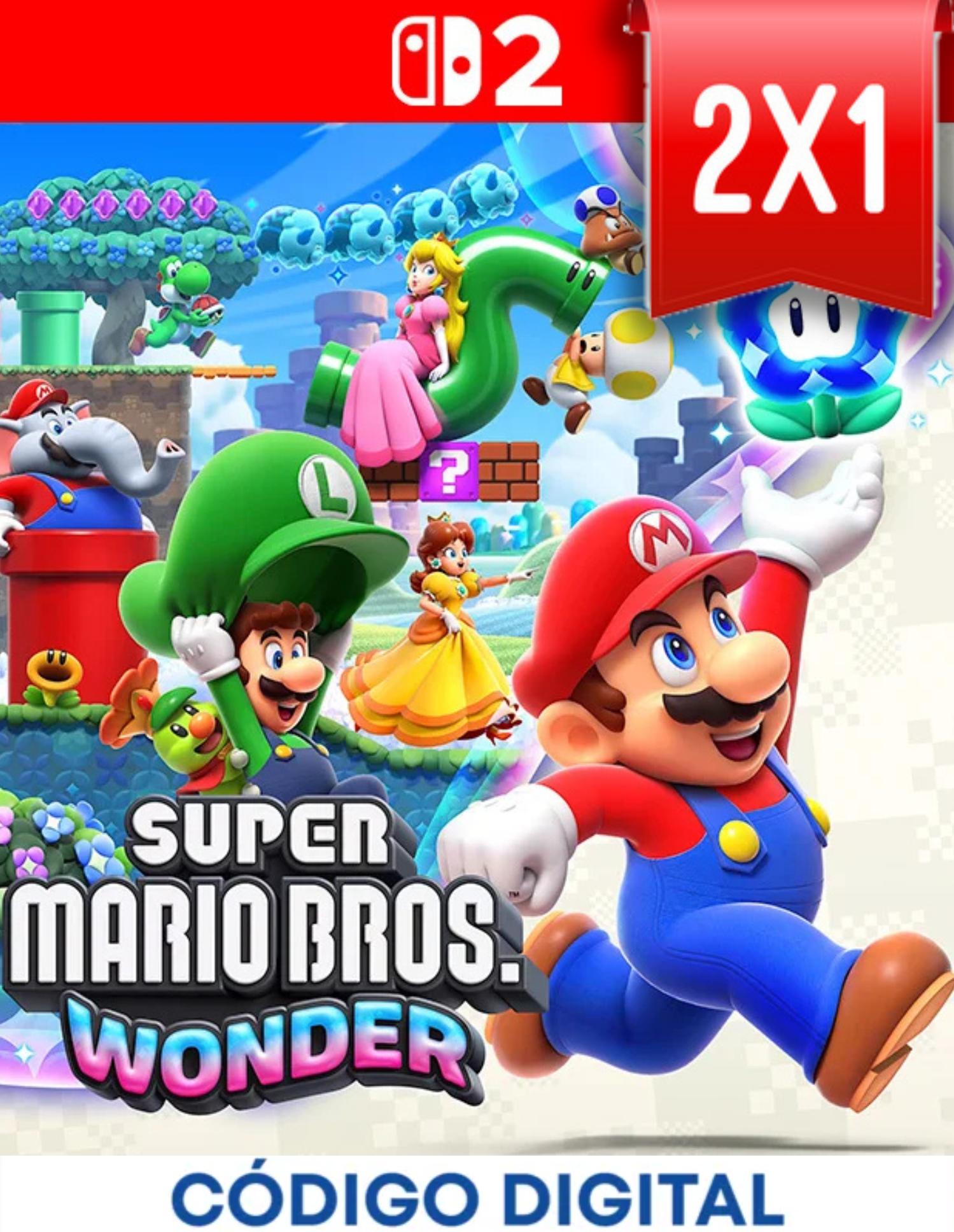 Super Mario Bros Wonder Switch 2 [Codigo Digital]